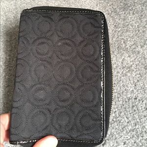 COACH small black planner/notebook holder